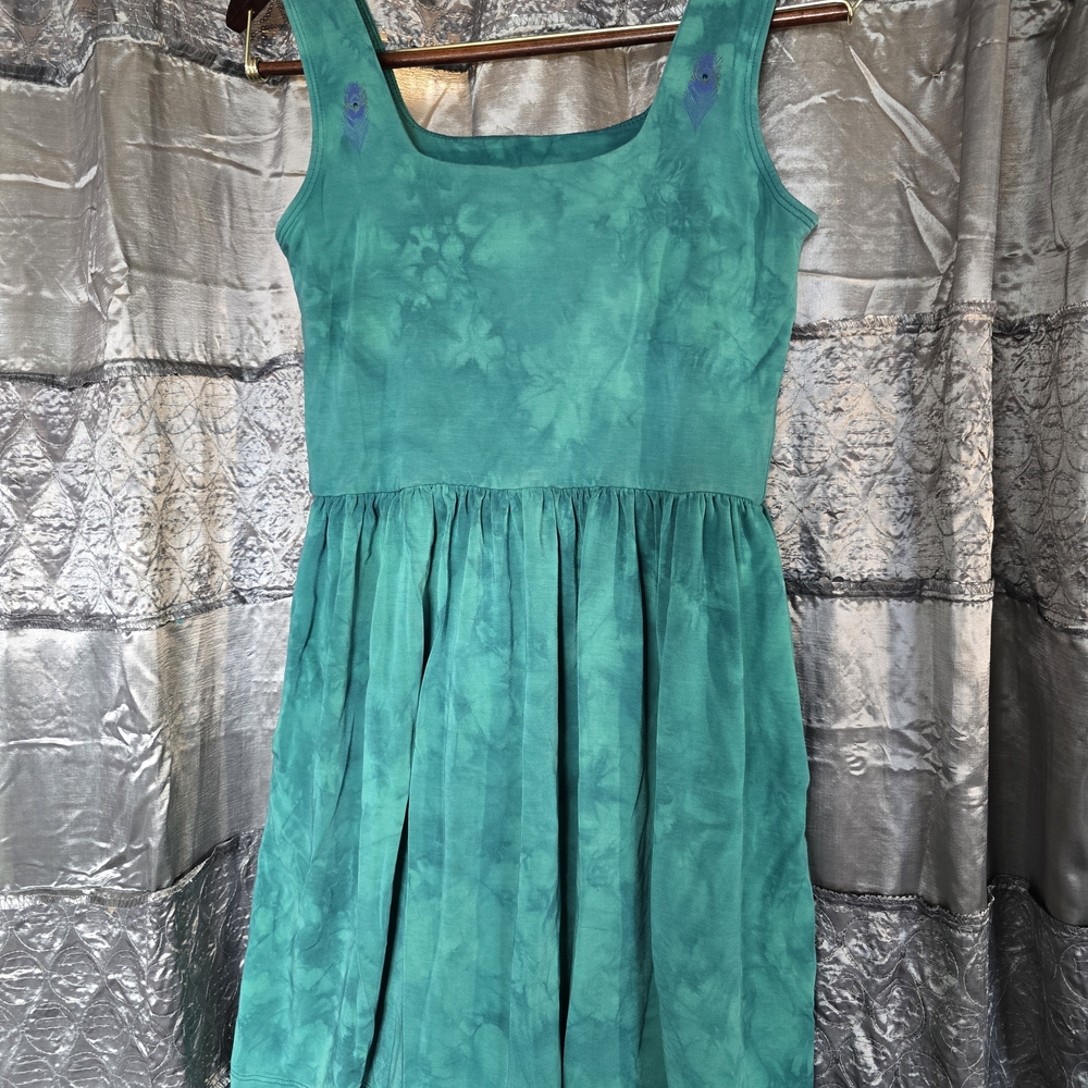 Purusha People Peacock Mini Dress Medium
